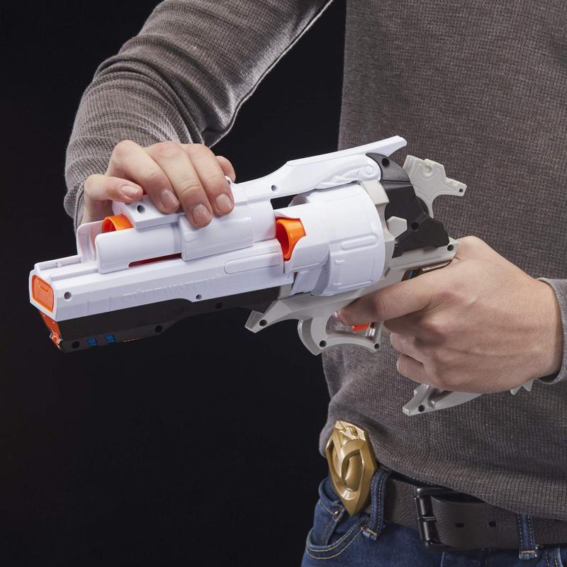 Blaster Nerf Overwatch McCree Rival - Com Emblema Fundido